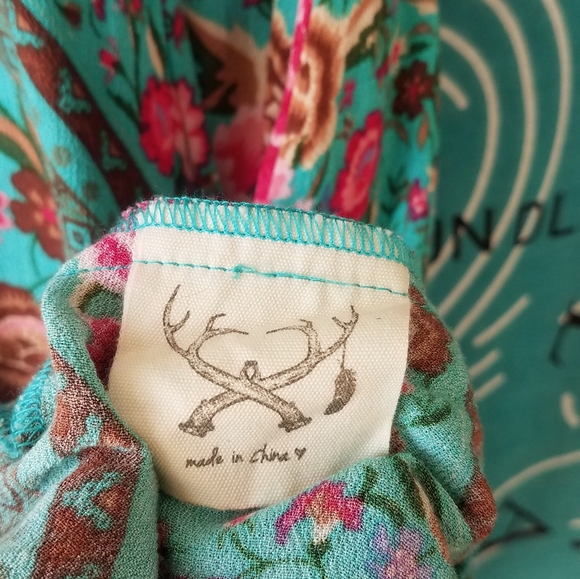 Babushka Play Dress in Turquoise - Picture 3 of 5